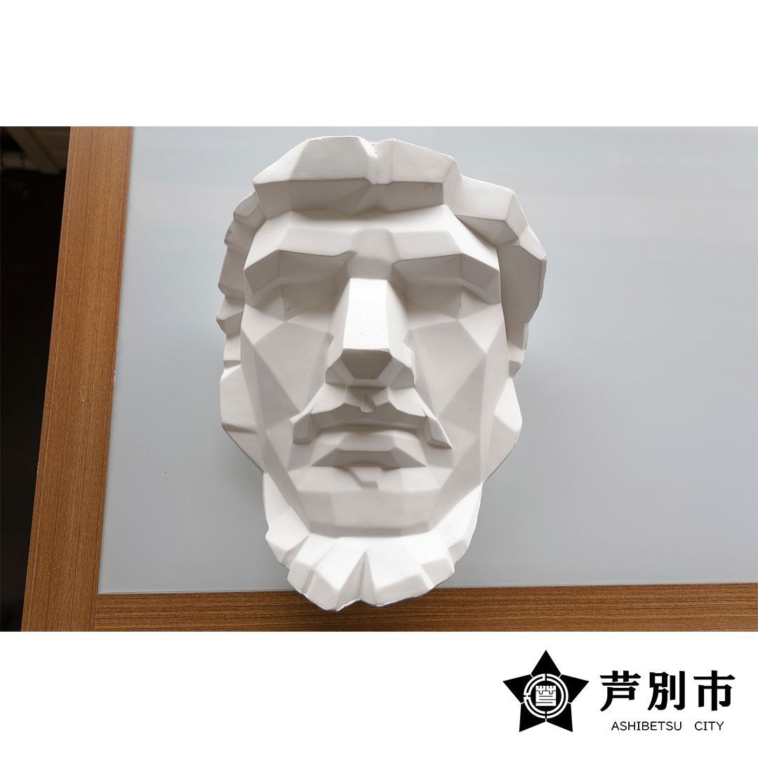 石膏像（ルキウス・ウェルス帝）半面 石膏像（ルキウス・ウェルス帝）② 半面 面取り