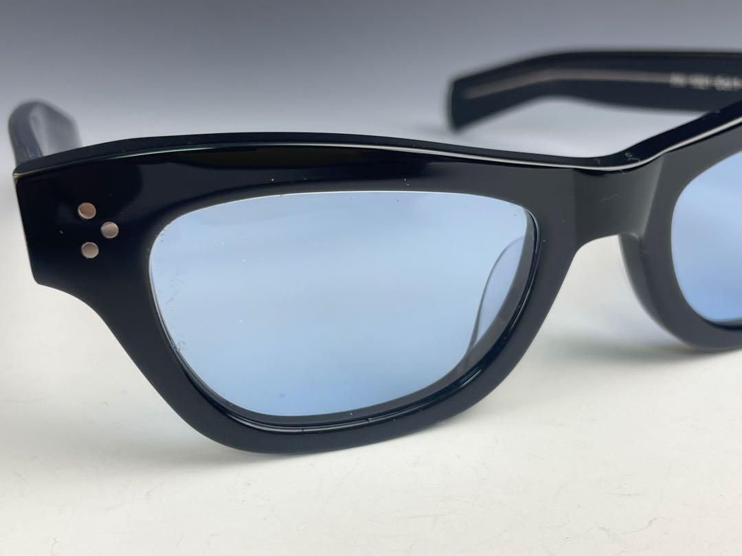 ブルーレンズ サングラス スクエア 鯖江メガネ 新品 ラスティ