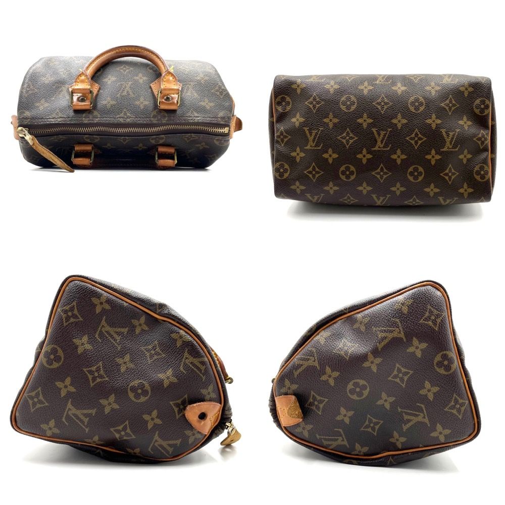 ルイヴィトン ハンドバッグ レディース モノグラム スピーディ25 Speedy25 ミニボストンバッグ ブラウン 茶 鞄 かばん LOUIS  VUITTON M41528 ゴールド金具 人気【中古品】