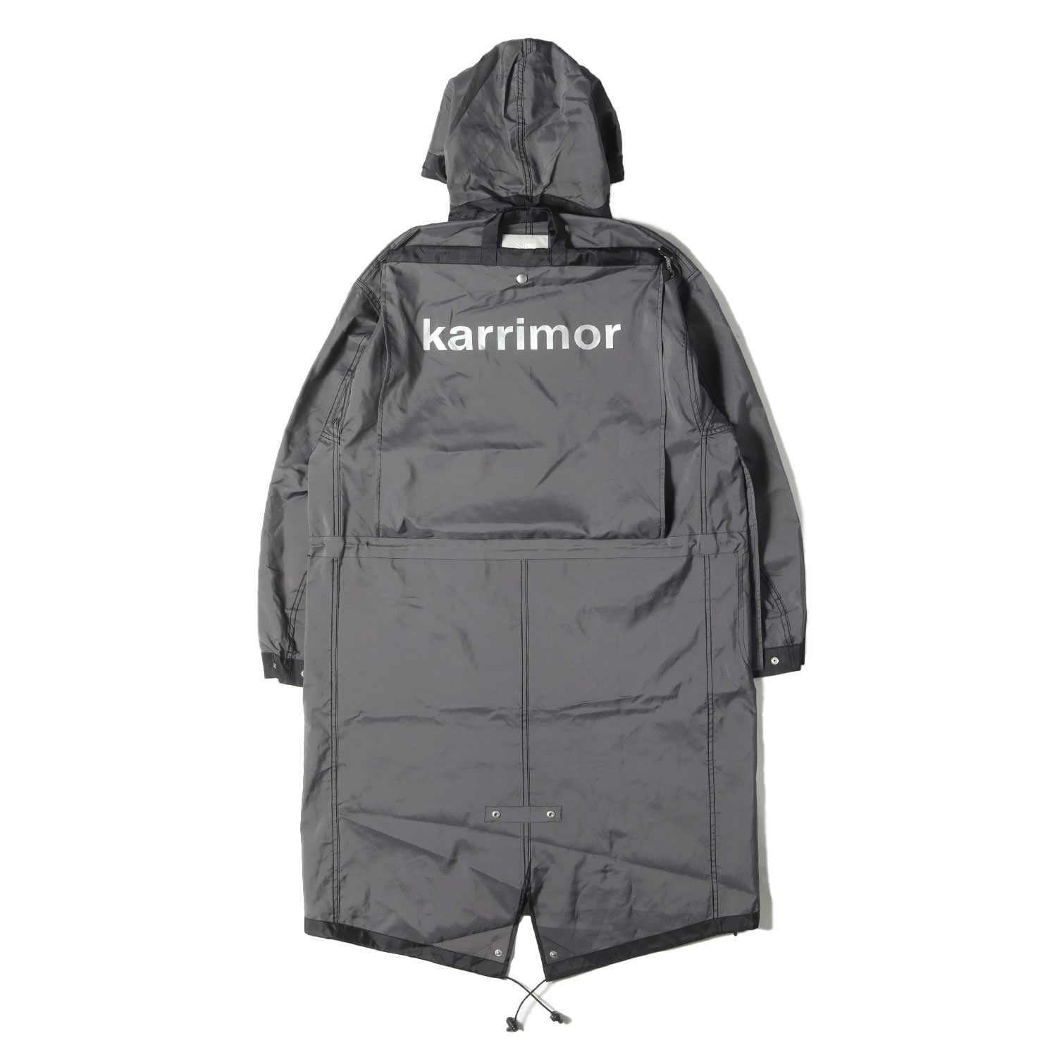 Karrimor カリマー コート サイズ:M 19AW aspire バッグ付き リバーシブル フィッシュテール ミリタリーコート BONDING TAFFETA PRESENT COAT ブラック グレー アウター ジャケット【メンズ】