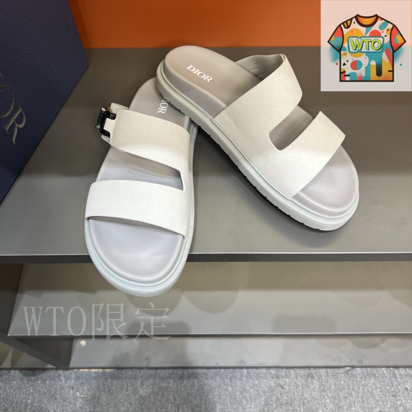 Dior ディオール H-Town シリーズ Oblique 厚底スリッパ01-3