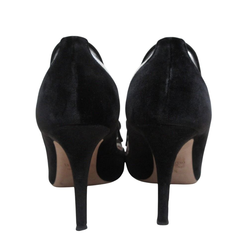 良品 Valentino Garavani ヴァレンティノガラヴァーニ リボン ベロア  