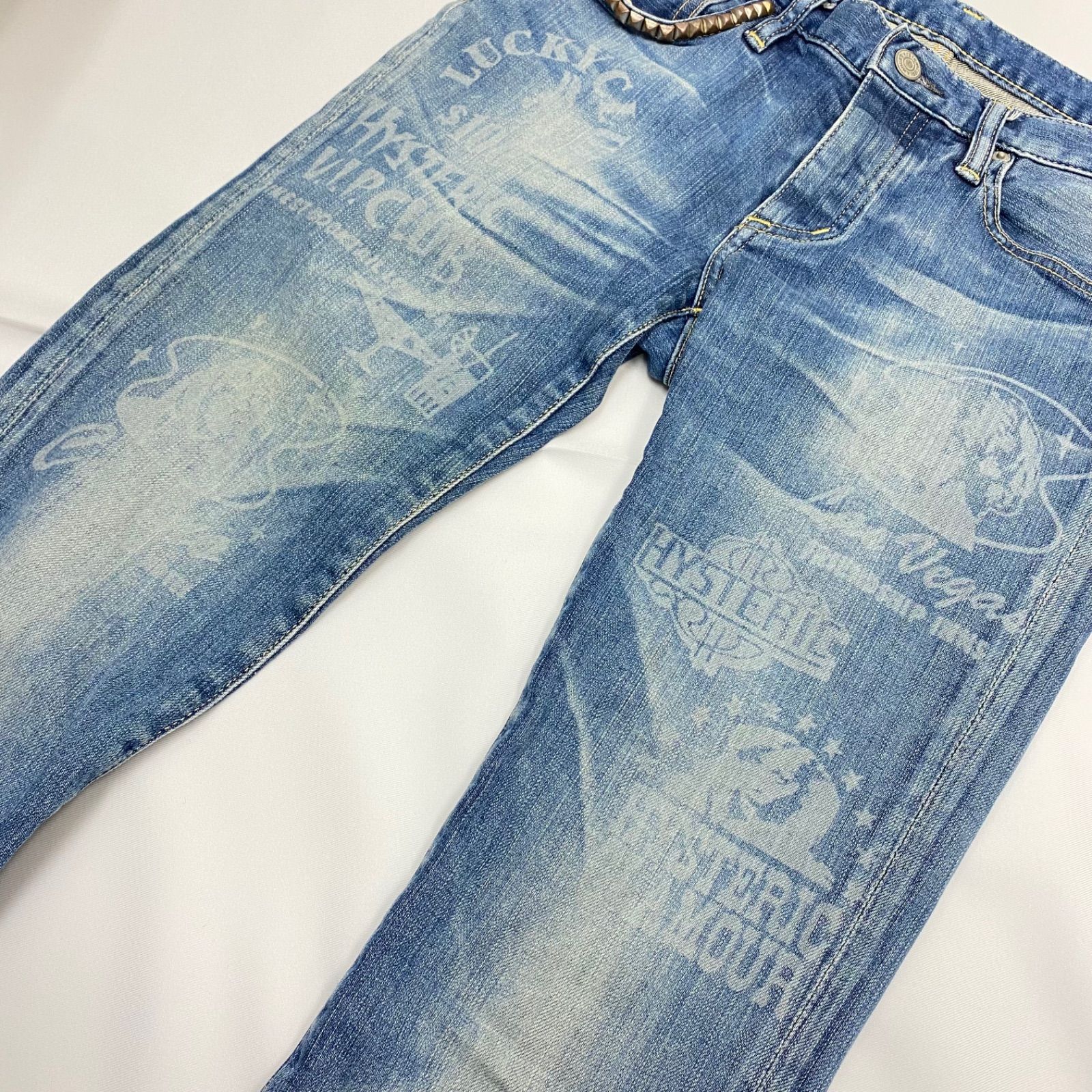 HYSTERIC GLAMOUR プリントデニム HYSTERIC GLAMOUR ヒステリックグラマー スタッズプリントデニム