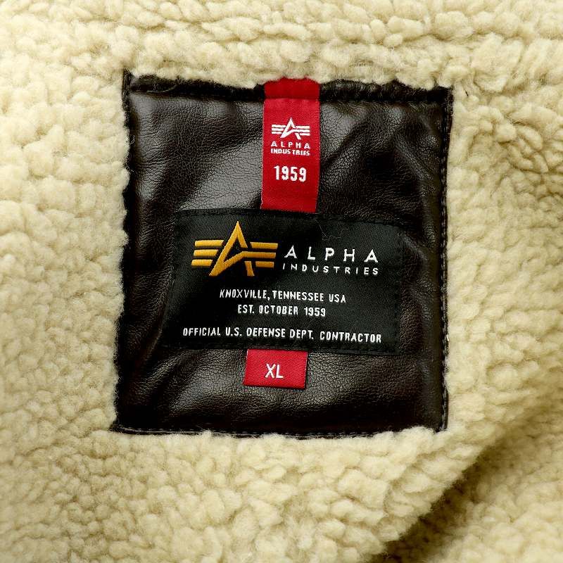 アルファ ALPHA B-3 JACKET FAKE MOUTON ムートンジャケット