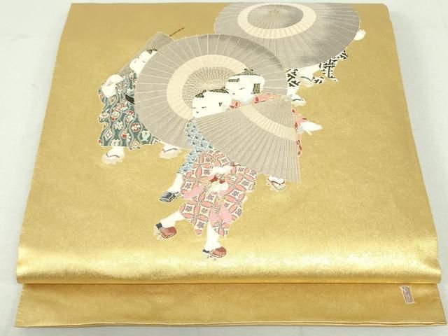 平和屋着物○加賀友禅の巨匠 初代 由水十久 西陣 長嶋成織物