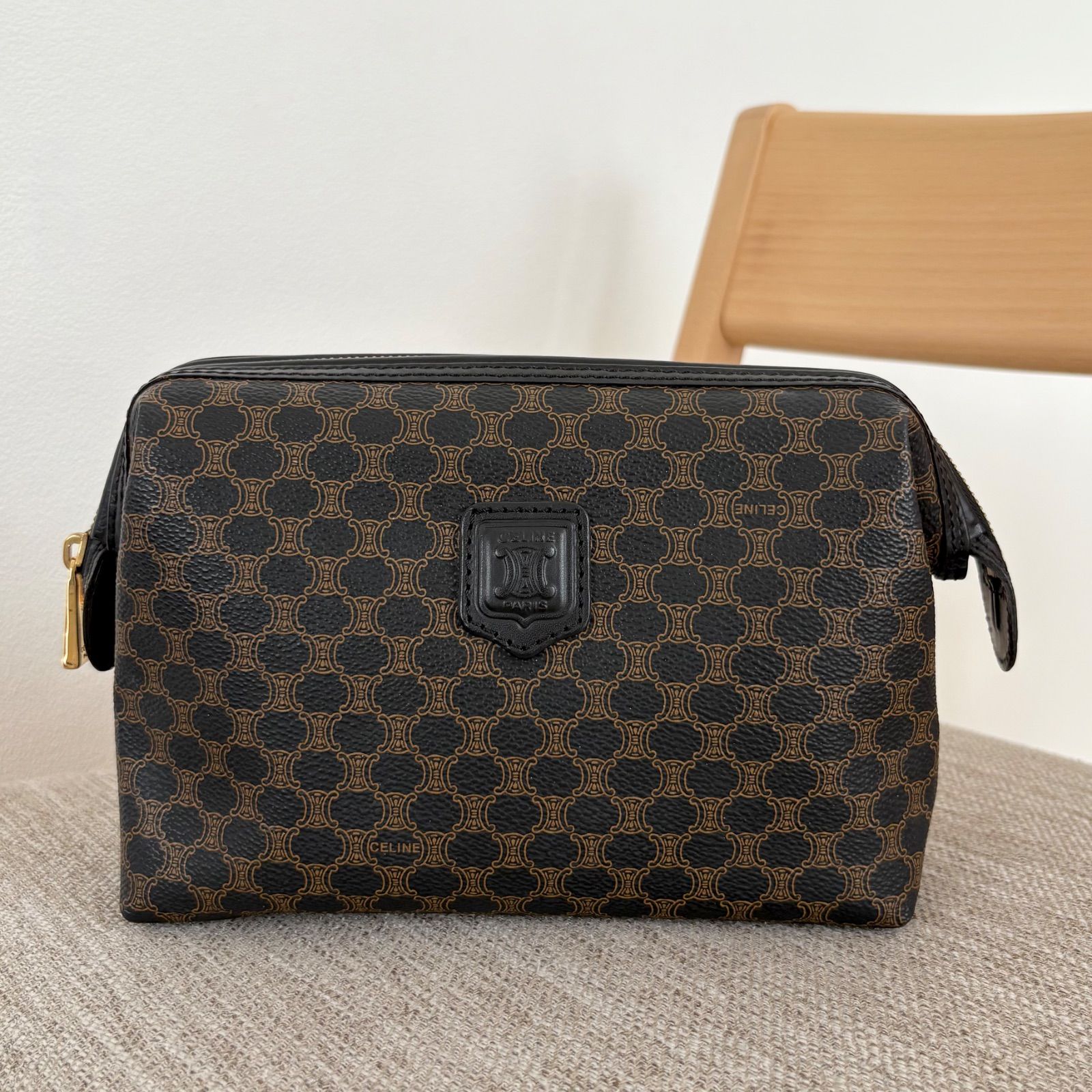セリーヌ CELINE ポーチ マカダム柄 マルチポーチ メイクポーチ
