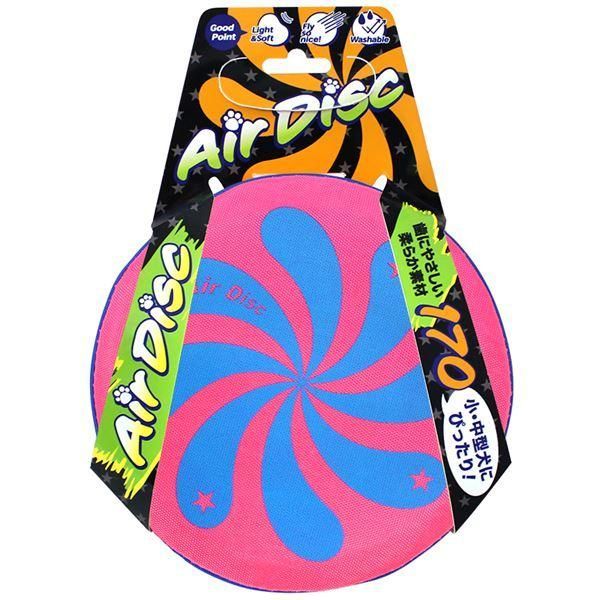 （まとめ）エアディスクソフト 170 ピンク〔×3セット〕 (犬用玩具)