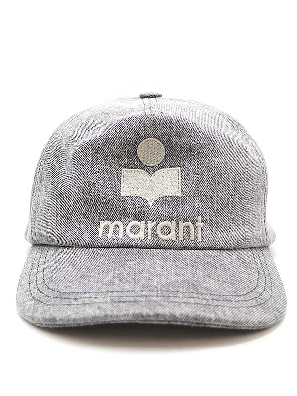 ISABEL MARANT イザベルマラン 22SS デニムロゴキャップ グレー F-