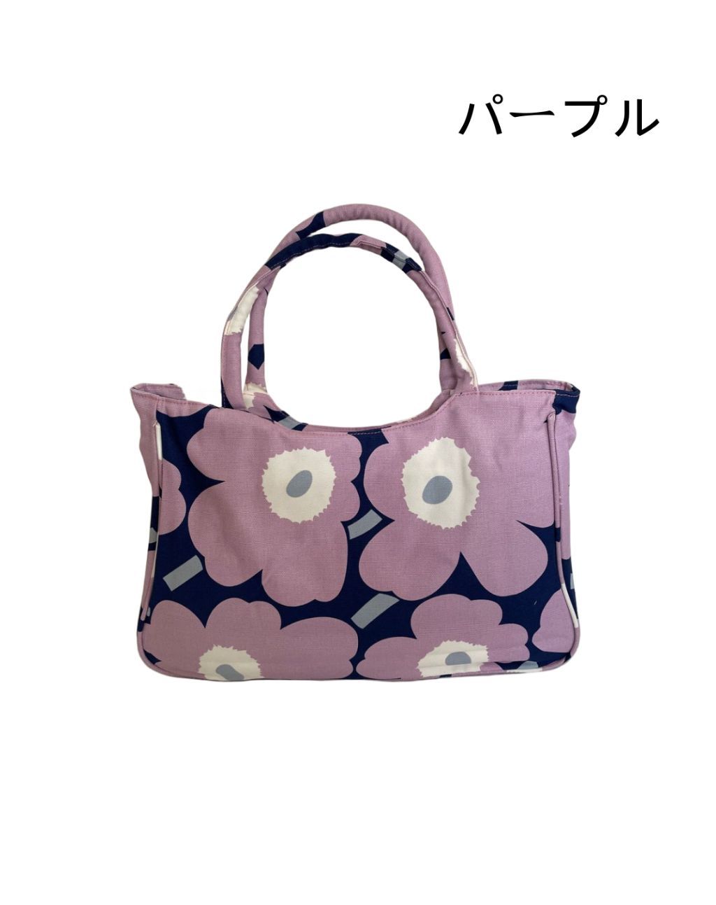 marimekko◆PAPAVER/ショルダーバッグ/キャンバス/　ウニッコ　トート　花柄