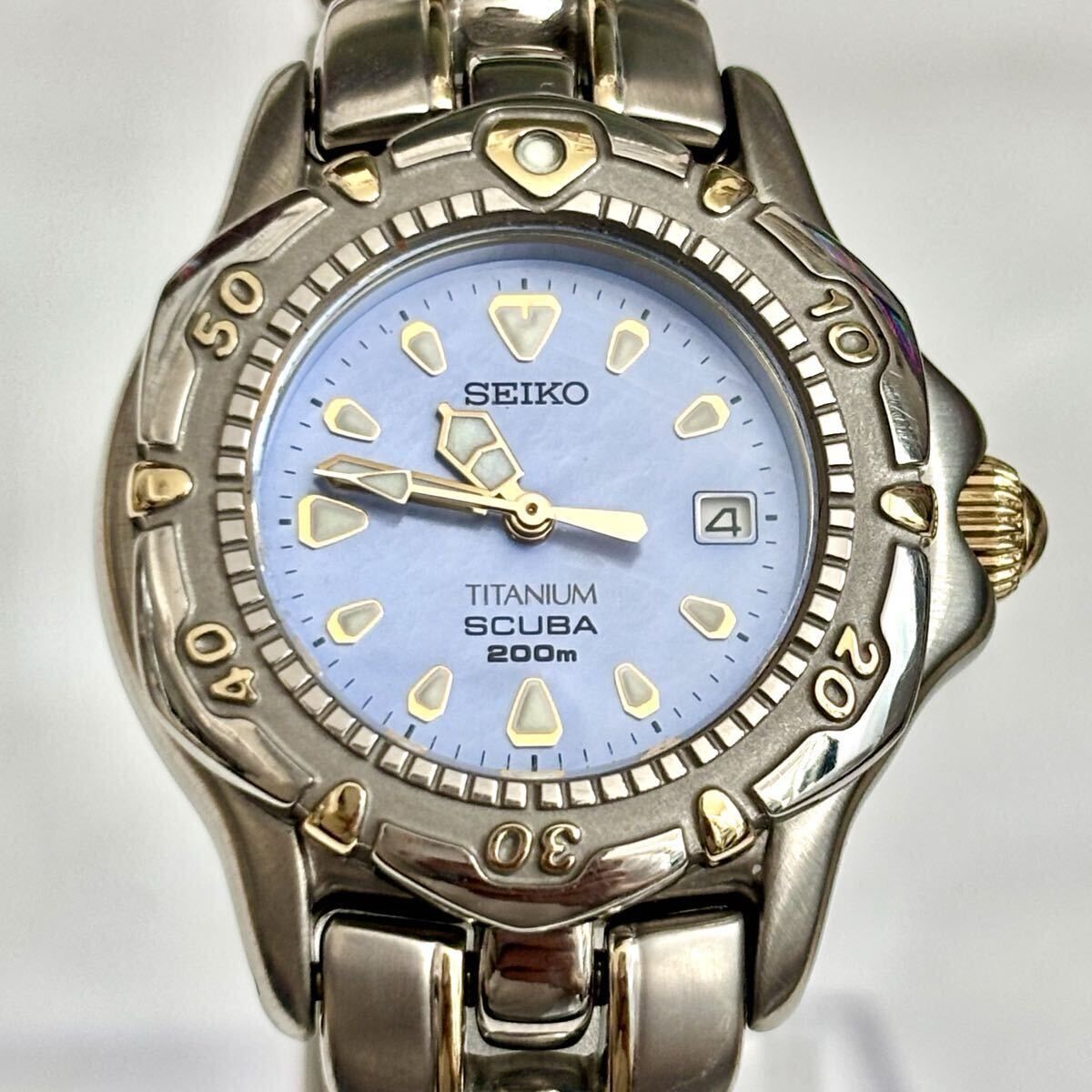 新品電池】 SEIKO セイコー SCUBA スキューバ レディース 腕時計