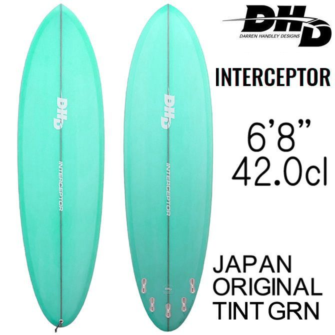 DHD サーフボード インターセプター ミッドレングス モデル 6'8