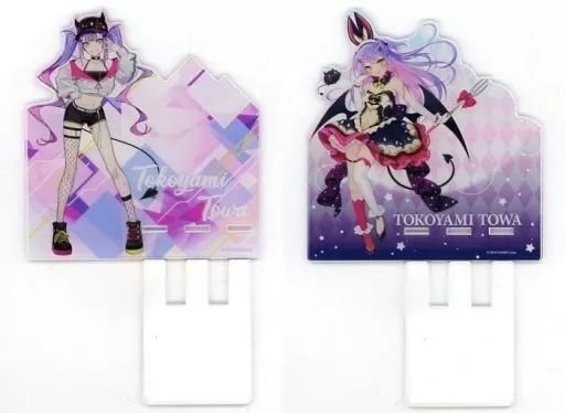 モバイル雑貨　全2種セット アクリルスマホスタンド 「カプとれ×バーチャルYouTuber ホロライブ 常闇トワ」 中古】スマホ・モバイルスタンド(アクリル) 全2種セット