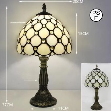 LEDテーブルランプ ステンドグラス 照明クラシック ヨーロッパ 手作り2 LEDテーブルランプ ステンドグラス 照明クラシック ヨーロッパ