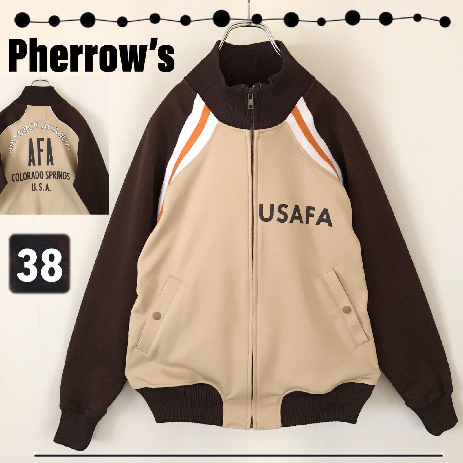PHERROW’S フェローズ　USAFA ミリタリージャージ　サイズ：38 PHERROW'S フェローズ USAFA ミリタリージャージ サイズ：38