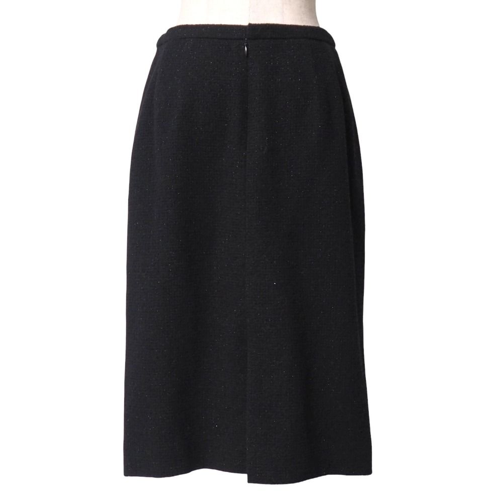 定番人気！ BURBERRY バーバリー スカートスーツ サイズ40 ラメツイード テーラード ブレザー シングル ジャケット タイト ひざ丈 スカート ブランド古着 20250924 RA6082 デザイン性