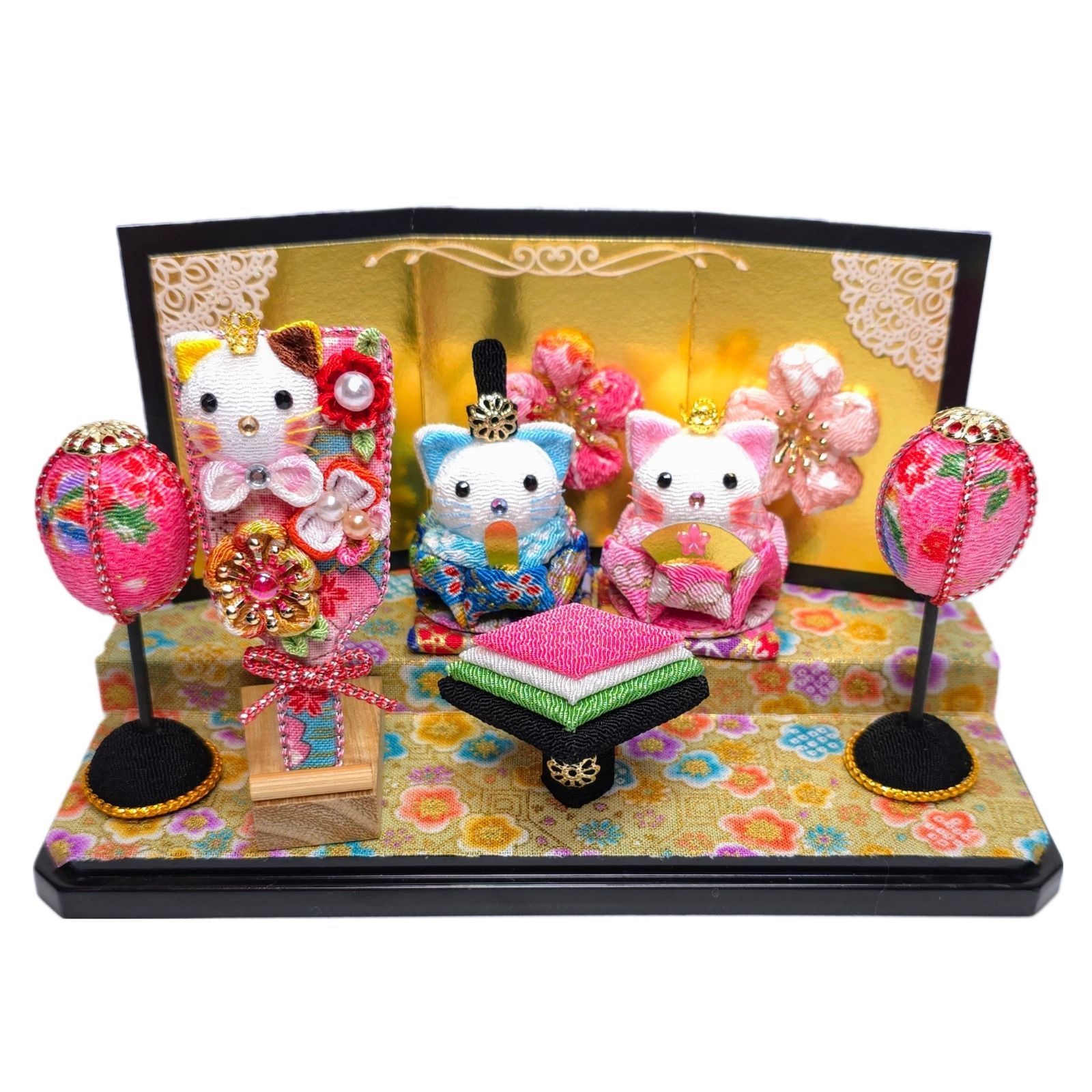 収納型　　ネコのお雛様 収納型 ネコのお雛様