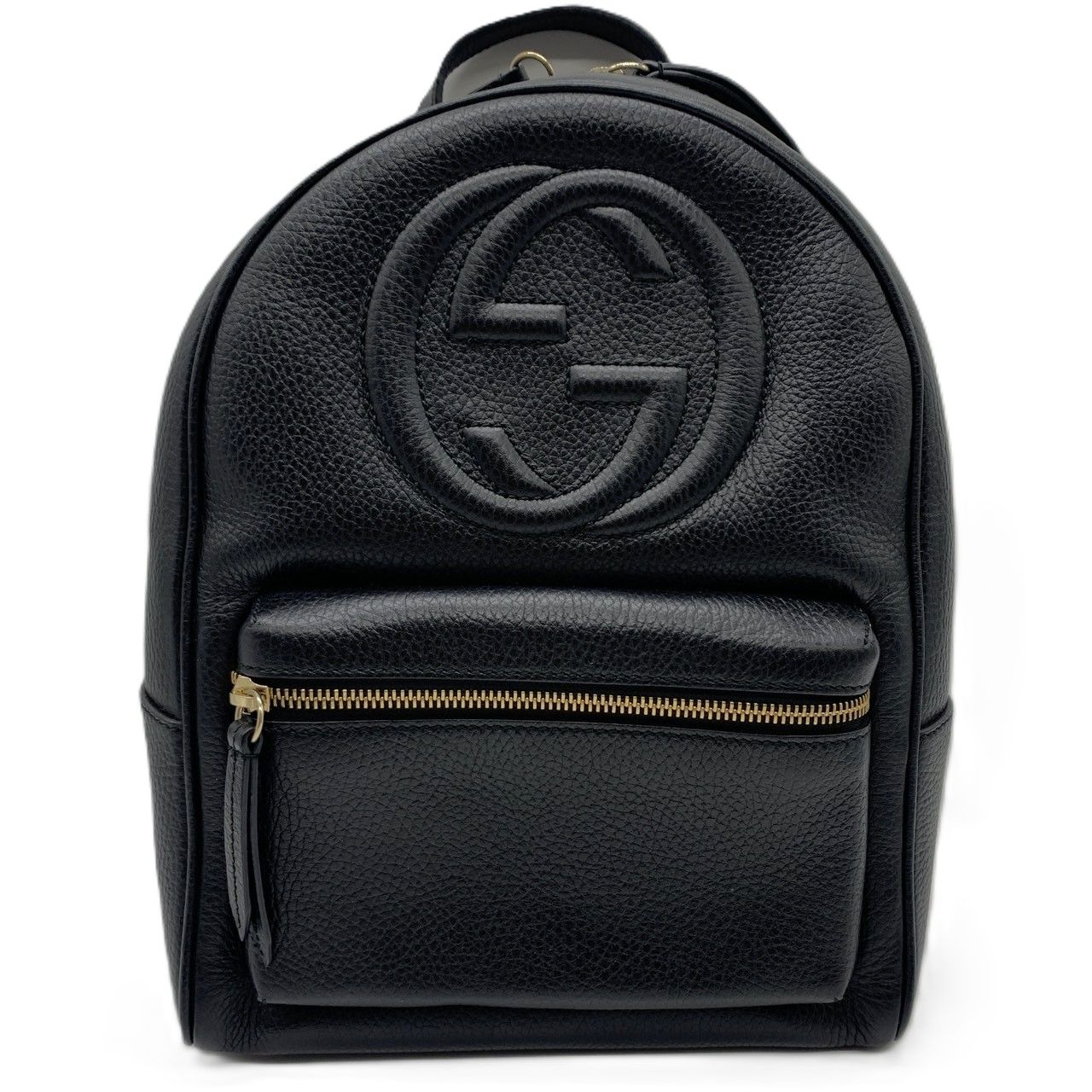 グッチ ソーホー インターロッキングG バックパック レザー ブラック系 4301570 GUCCI Bランク