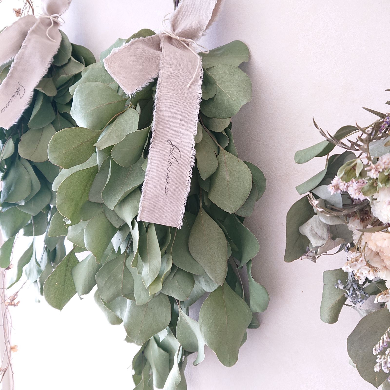 ユーカリ ポポラス スワッグ H104-M (シンプル ナチュラル