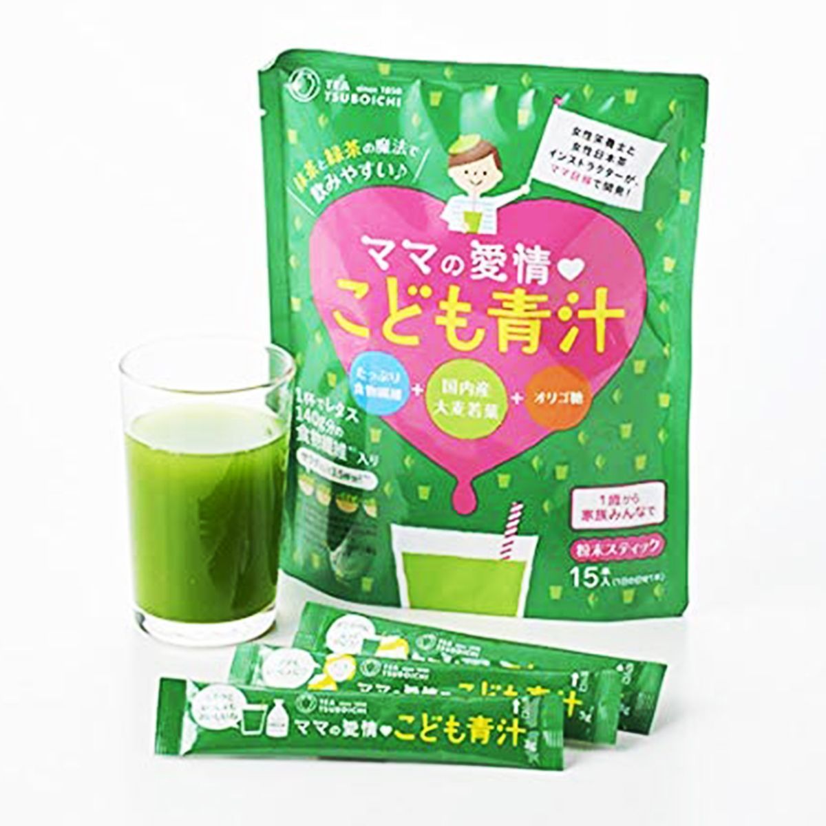 お試し ママの愛情 こども青汁 (3g×15p) 3袋セット　国産 無添加