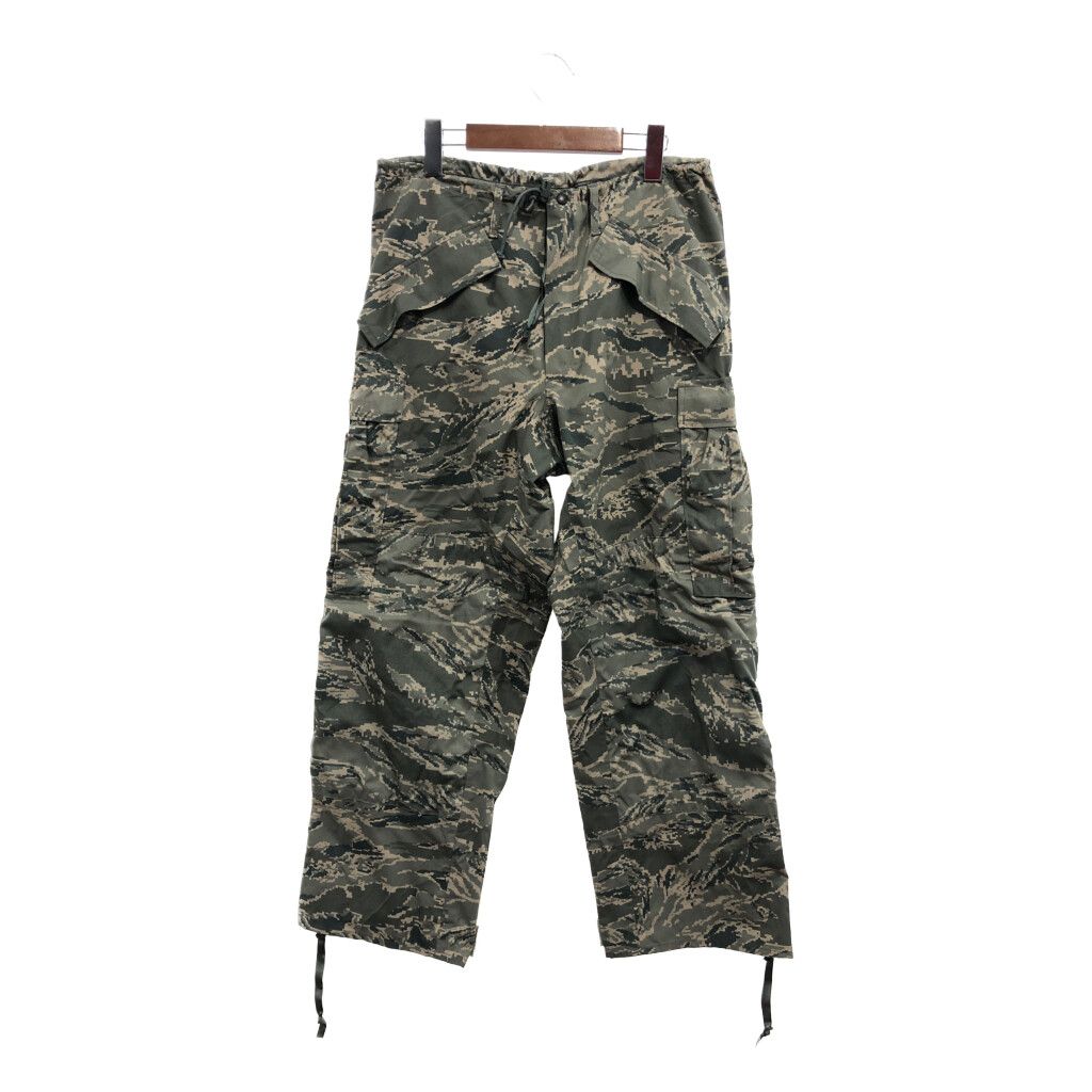 2000年代～ 米軍実物 U.S.AIRFORCE APECS GORE-TEX ゴアテックス パンツ 防水 ミリタリー ABUカモ (メンズ SMALL-SHORT) 中古 古着 Q0551