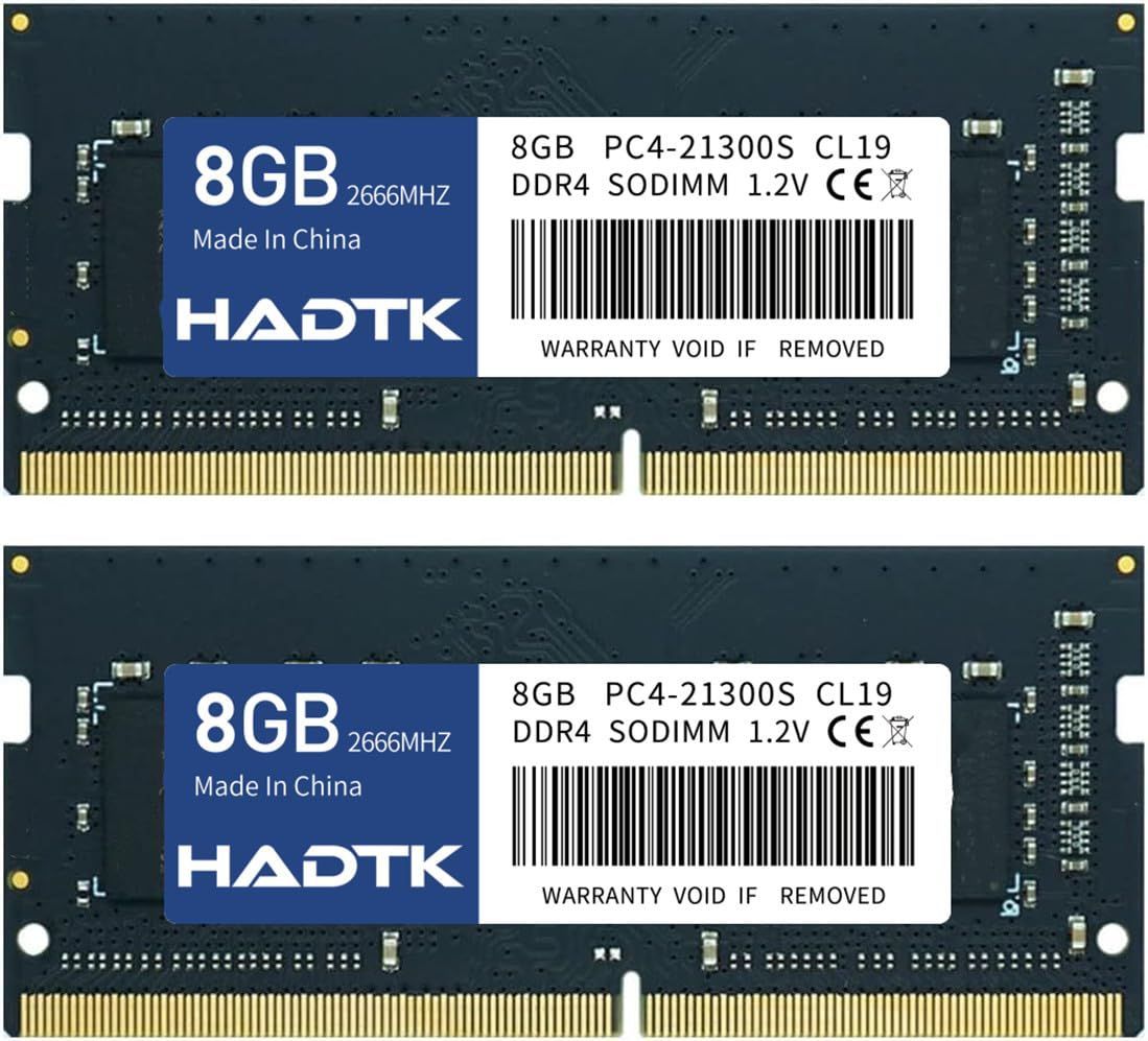 数量 SODIMM 8GB×2枚組 1.2V PC4-21300 DDR4-2666 260ピン Non-ECC メモリ増設 ノートPC用メモリ mac-windows対応 相性