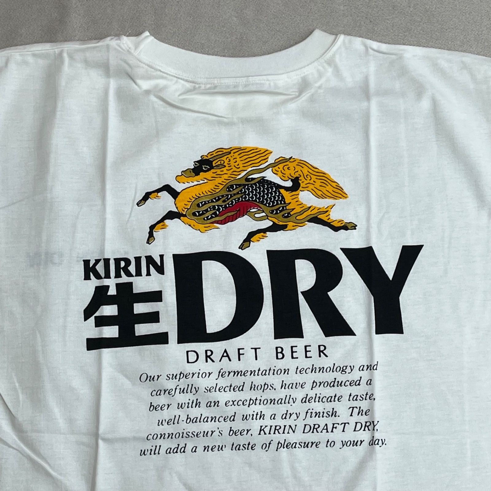 未使用】【レア】キリン 生 ビール ドライ Tシャツ ノベルティ 非売品