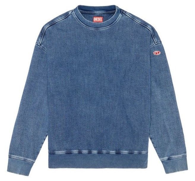 DIESEL｜ディーゼル D-Krib Track Denim Sweatshirt ディーゼル デニム 