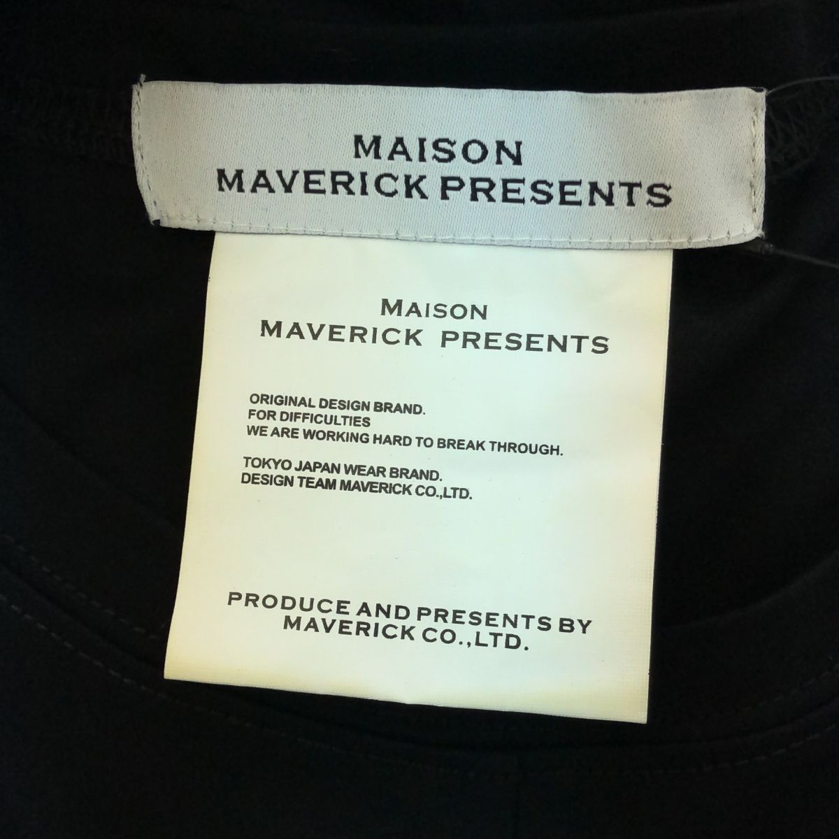 MAISON　MAVERICK　PRESENTS　メゾンマヴェリックプレゼンツ　MM0032　3WAY ホック オーバーサイズ ワンピース　Fサイズ　ブラック