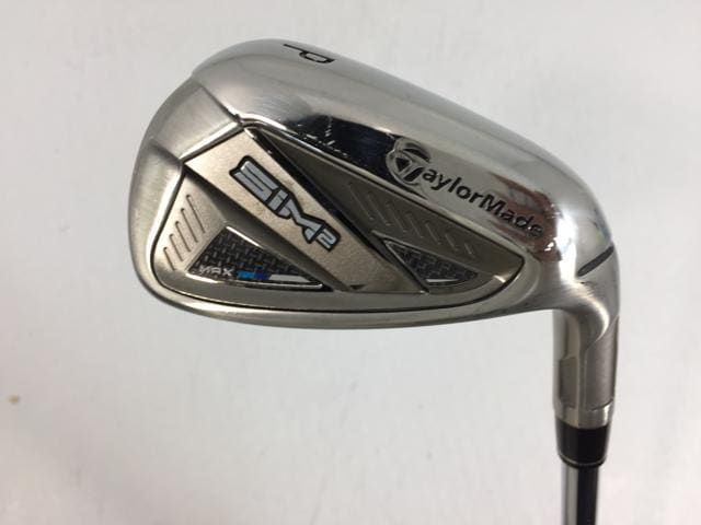 【中古ゴルフクラブ】【美品】テーラーメイド SIM2 MAX (シム2 マックス) アイアン 2021 (日本仕様) KBS MAX MT85 JP スチール PW