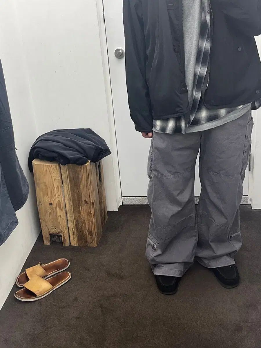 ジップカーゴパンツ フェイディド