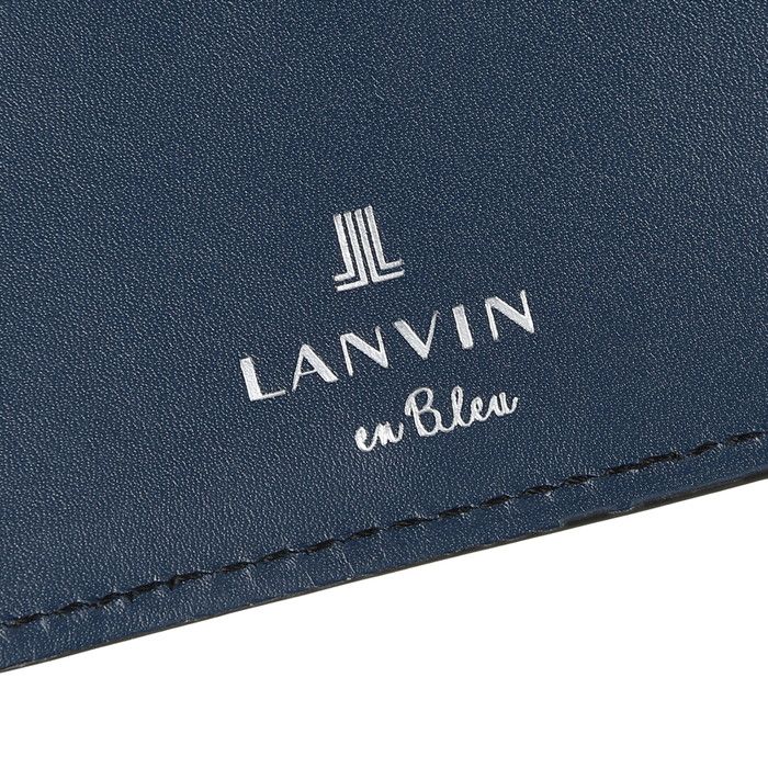 LANVIN en Bleu 522603 ランバンオンブルー スタンパ 二つ折り財布