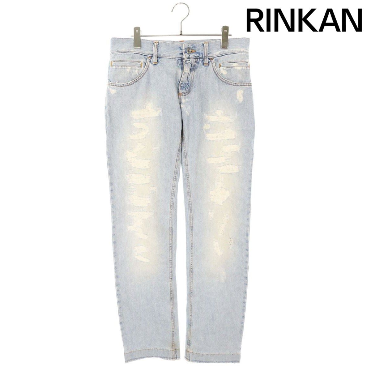 美品 ドルチェ&ガッバーナ パンツ 44サイズ ドルチェ&ガッバーナ 細ストライプ パンツ ネイビー size 44 メンズ