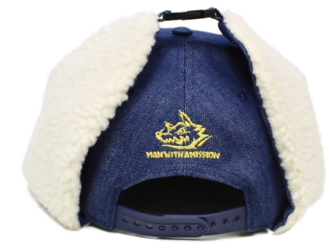 国産MAN WITH A MISSION（マンウィズアミッション）Dog Days Tour 2017 公式グッズDog Ear Cap キャップ 帽子「デニム」  BOA ゴルフシューズ