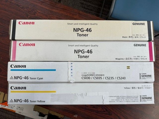 キャノントナー4本セット NPG-46 ブラック シアン マゼンタ イエロー