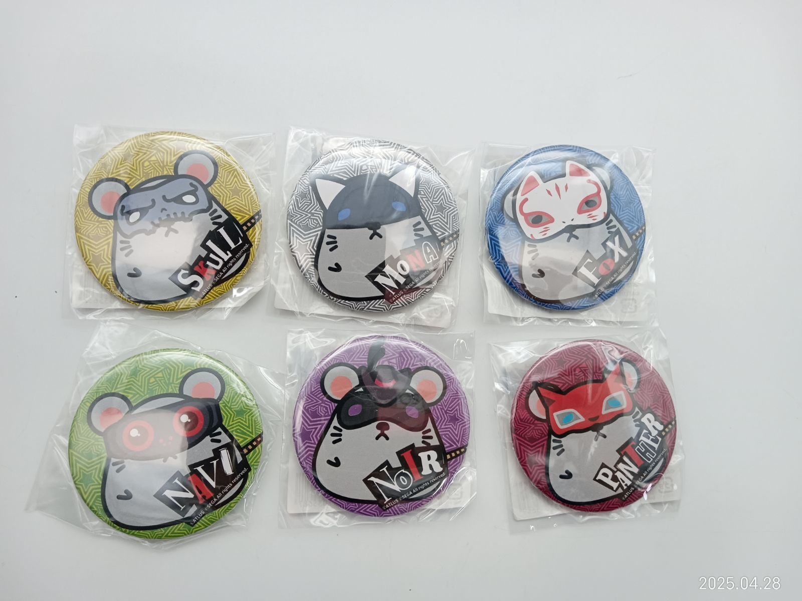 TS-00055 未使用 ペルソナ5 P5 マウス 缶バッジ セット - メルカリ