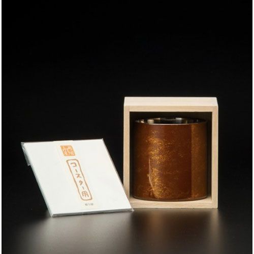 ウチキ 漆磨 漆塗りカップ 白檀 びゃくだん ロックカップ 赤 二重構造 SCW-R 502 フライパン フードドライヤー