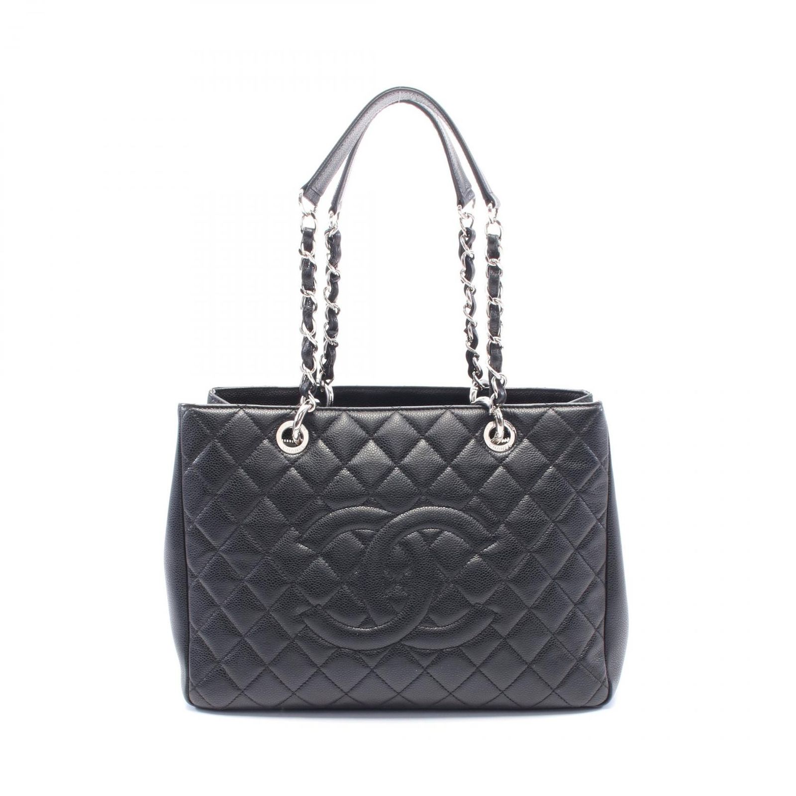 シャネル CHANEL トートバッグ マトラッセ グランドショッピング GST A50995 ブラック キャビアスキン グレインドカーフ GSTトート レディース Used A