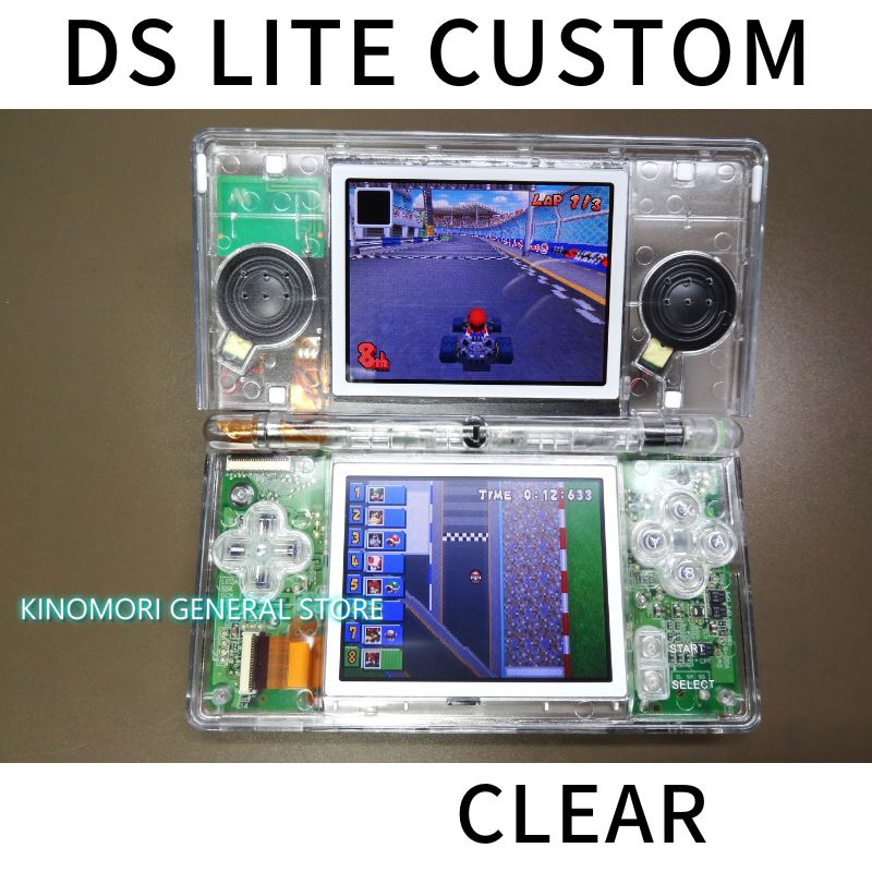 任天堂 DS LITE CUSTOM CLEAR ! 送料無料! - KINOMORI GS - メルカリ