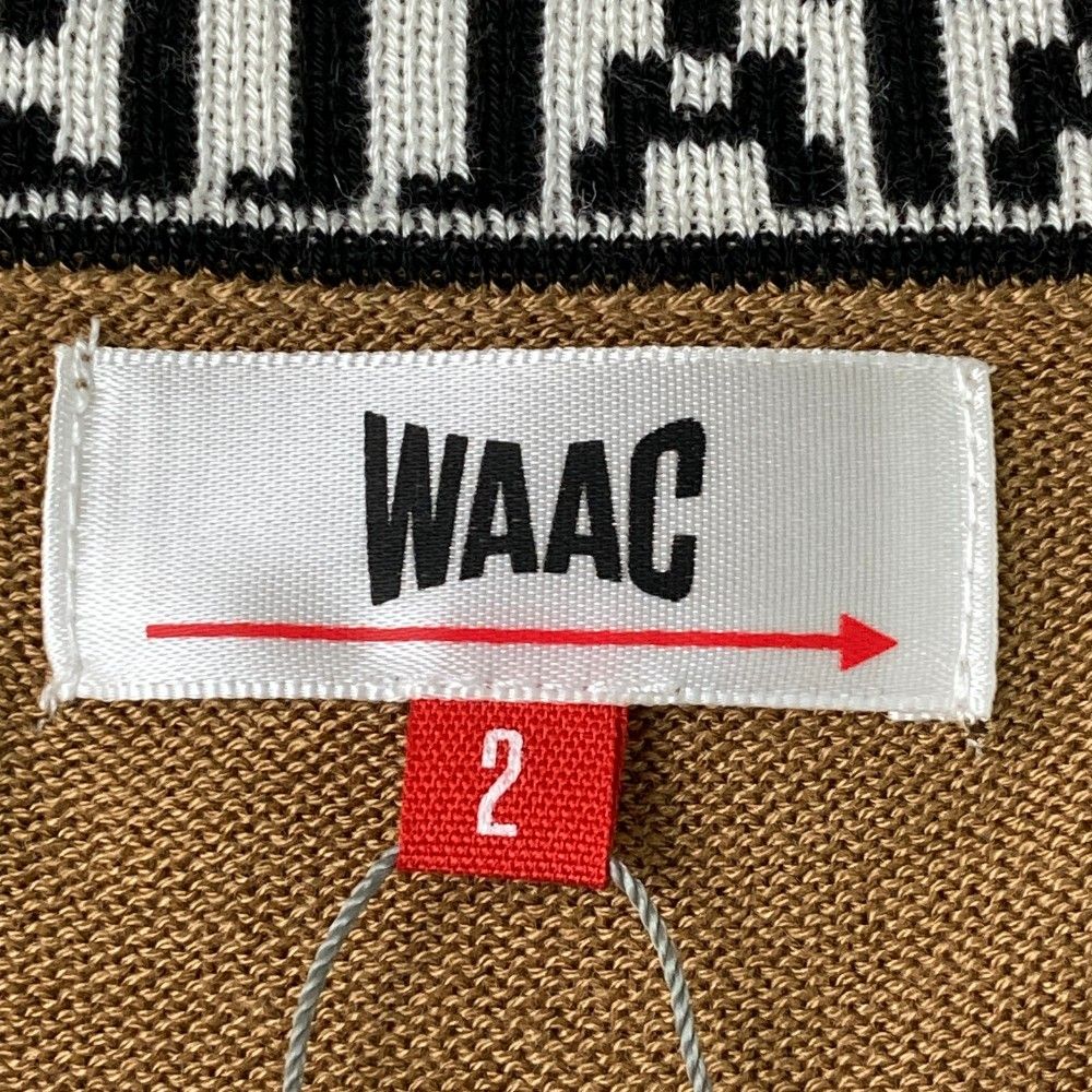 サイズ：2 WAAC ワック 072234720 ニット セーター  ブラウン系 [240101419477] ゴルフウェア レディース ストスト サイズ：2 WAAC ワック 072234720 ニット セーター ブラウン系