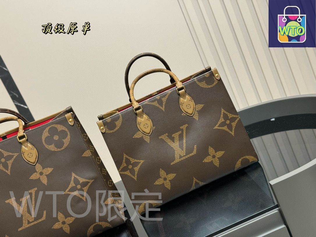 残少! SALE! Louis Vuitton ルイ・ヴィトン ONTHEGOトートバッグ Louis Vuitton handbag - OnTheGo MM - Authentic - Brown