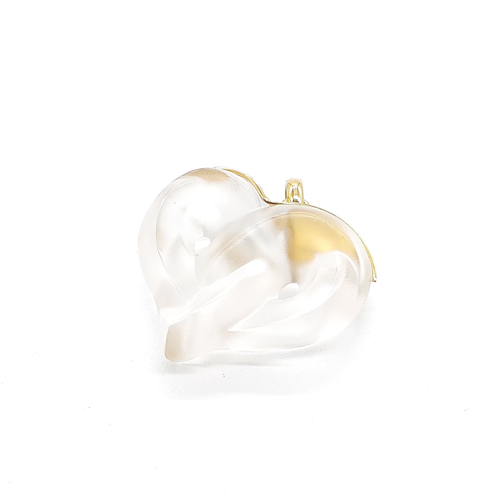 ペンダントトップ LALIQUE (925) LALIQUE CACTUS BLACK CRYSTAL WHITE ENAMEL 925 STERLING