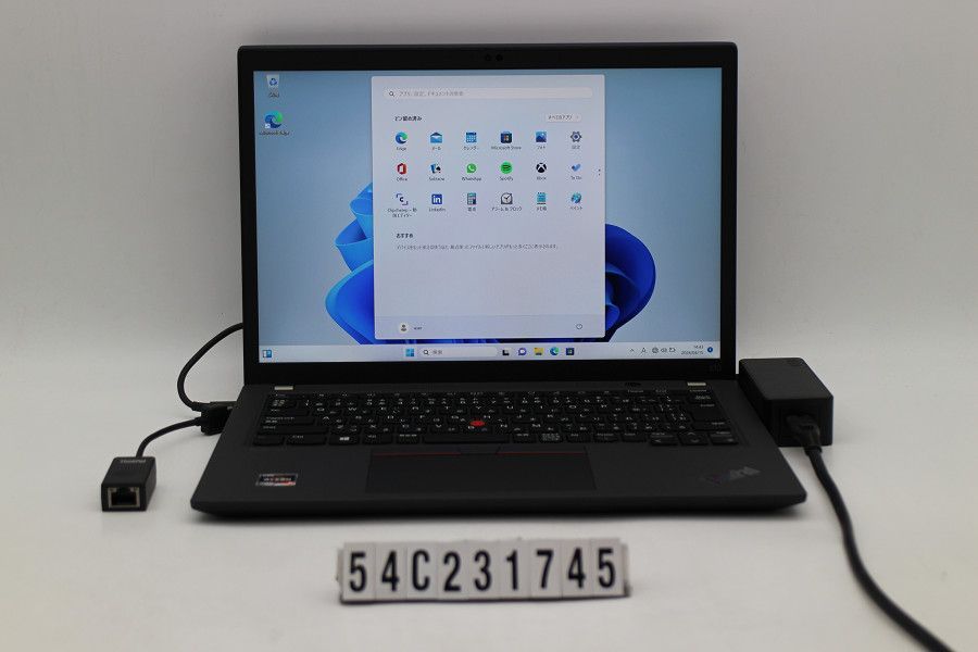 Lenovo ThinkPad X13 Gen2 Ryzen 5 Pro 5650U 2.3GHz/8GB/256GB(SSD)/13.3W/WUXGA(1920x1200)/Win11 【54C231745】