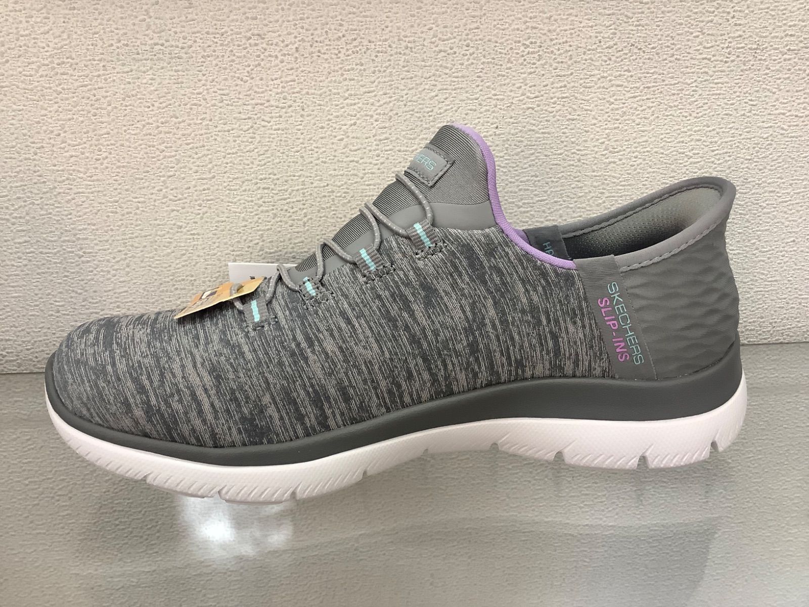 レディーススニーカースケッチャーズスリップインズ149937グレー