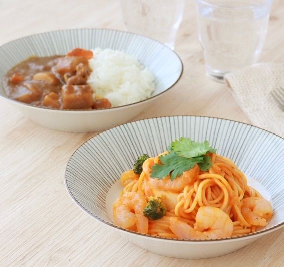 お買い得》美濃焼 monoカレー＆パスタ皿 4枚組 2310482H×2