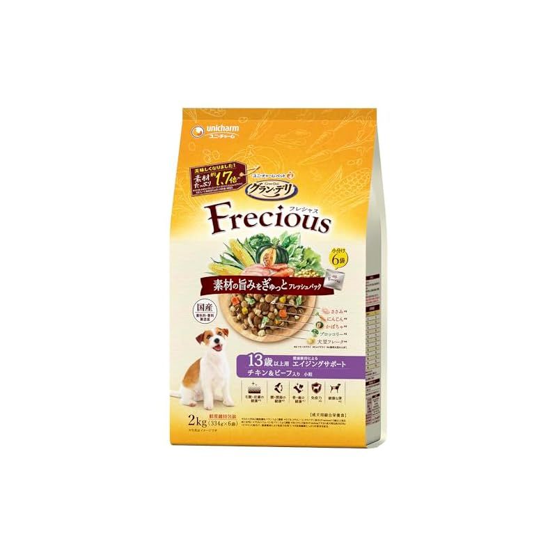 グラン・デリ フレシャス（Frecious）ドッグフード ドライ [13歳以上用] チキン＆ビーフ 2kg【国産】 1