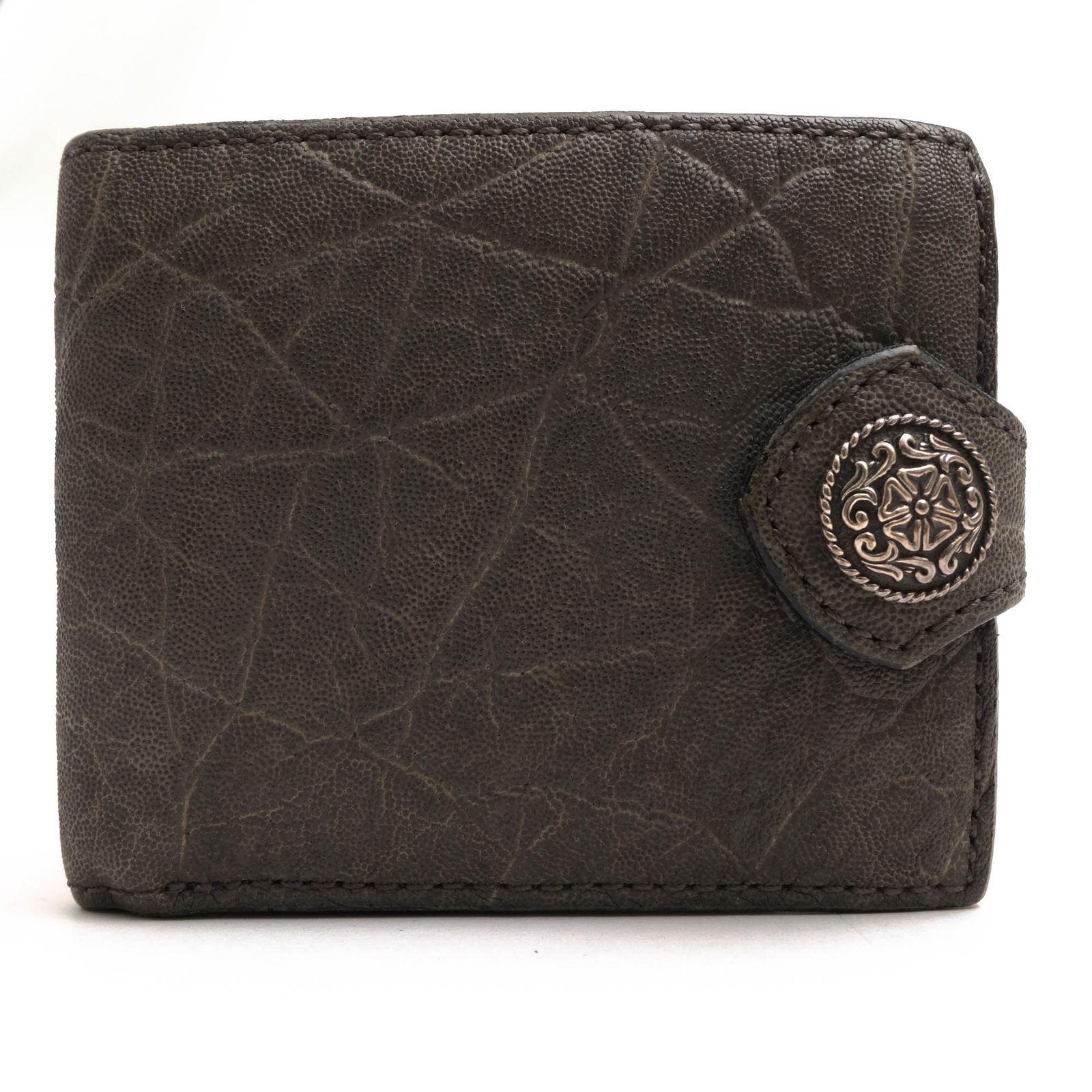ファニー FUNNY 財布 ウォレット メンズ 男性 男性用 レザー 革 本革 オリーブ カーキ COIN HEAD BILLFOLD NORMAL FLAP ELEPHANT-5￠ コインヘッドビルフォード ノーマルフラップ エレファント コンチョ 小銭入