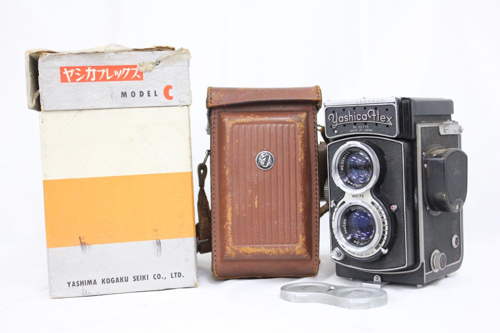 Yashica-44 二眼レフカメラ 希少 ブラウン色 希少】二眼レフカメラ