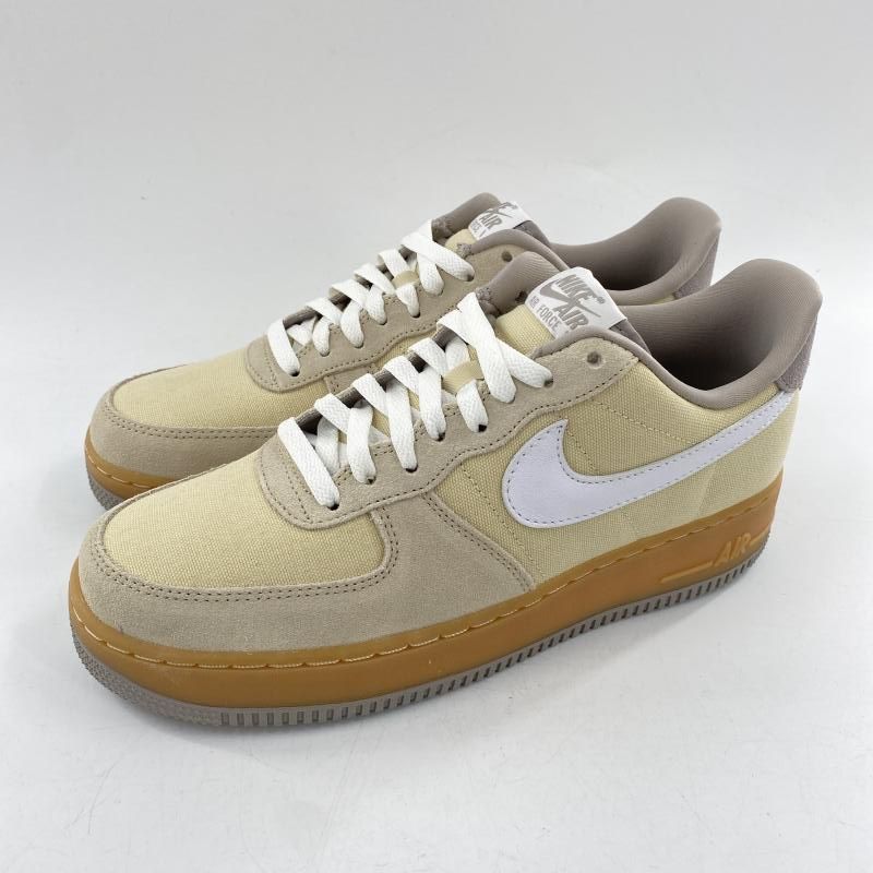 NIKE Women s Air Force 1 07 Light Khaki|Gum Yellow|College Grey|White スニーカー 27.5cm HV4306-234 アイボリー グレー ホワイト ナイキ 10