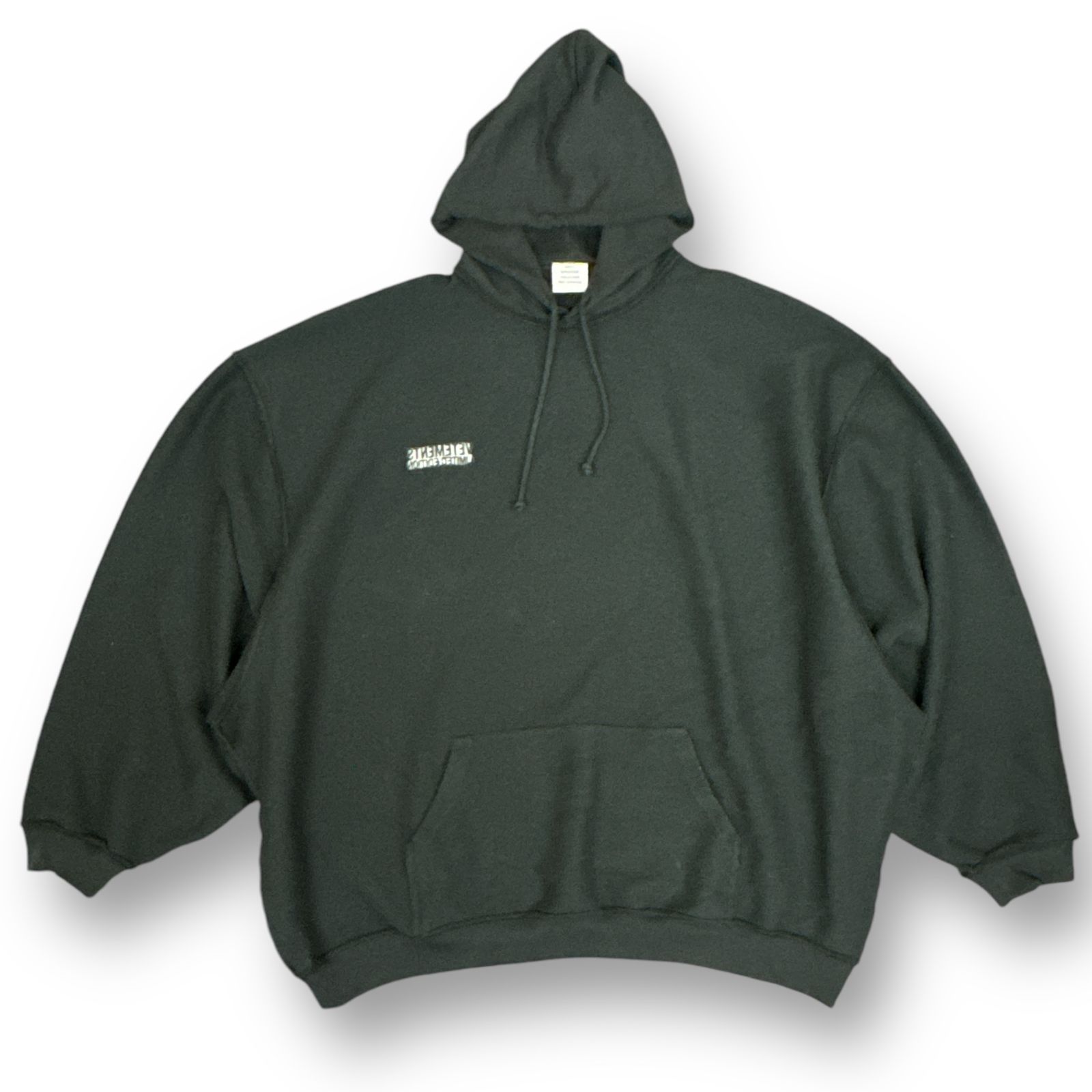 VETEMENTS パーカー インサイドアウト コットン Mサイズ（VETEMENTS  