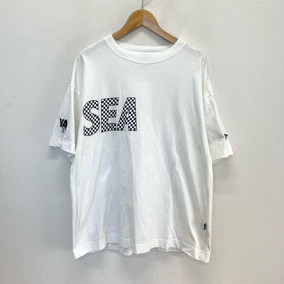 WIND AND SEA × VANS ウィンダンシー バンズ 122H1011599 チェッカーフラッグ 半袖Tシャツ ロゴ M 10123148